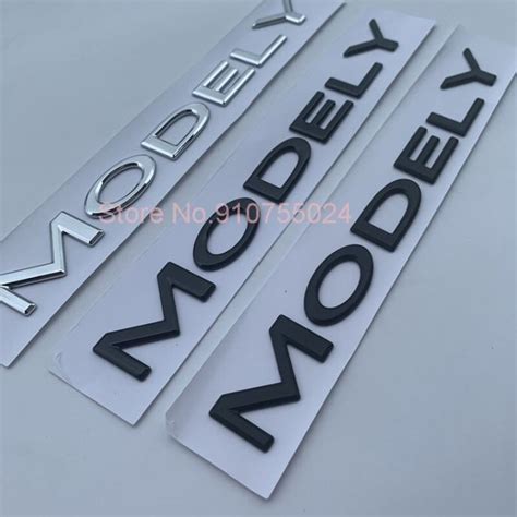 Car Rear Back Trunk Logo Replace Letters ABS Sticker For Tesla Model Y Logo DUAL MOTOR Spacex ...