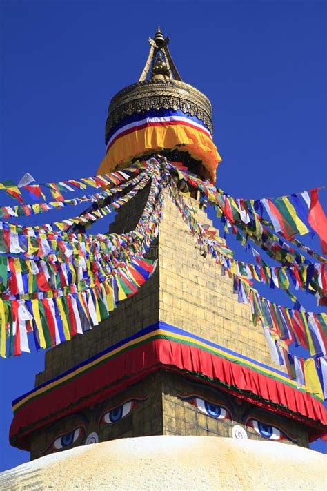 Boudhanath in Kathmandu, Nepal. Stock Image - Image of pilgrim, holly: 68295357