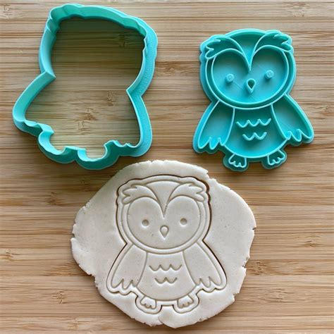 Owl Cookie Cutter & Embosser Set - Bake My Design