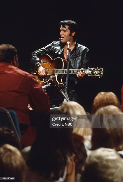 '68 COMEBACK SPECIAL -- Pictured: Elvis Presley during his '68... News ...