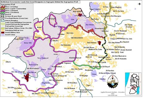 Israel Map Bethlehem