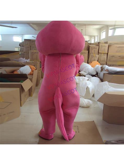 cosplay Barney Dinosaur Mascot Costumes Halloween movie Adult Size Fancy Dress costume