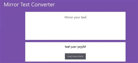 Mirror Text Generator - Font Bots