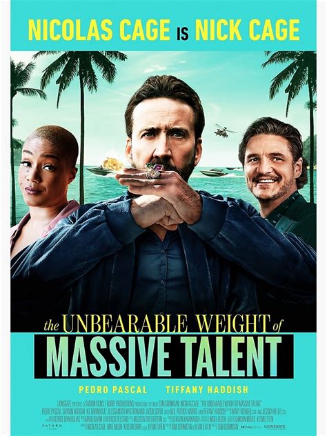 "The Unbearable Weight of Massive Talent Poster" Poster for Sale by litzywallace | Redbubble