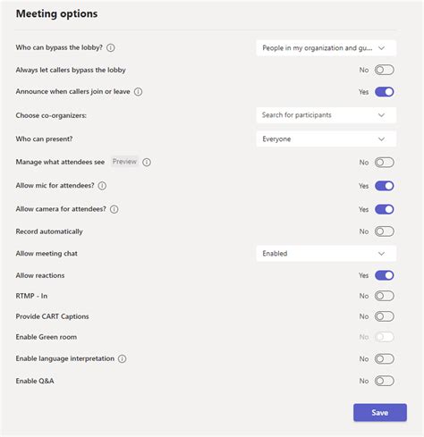 DOUBLE CHECK YOUR TEAMS MEETING OPTIONS – 365NinjaCat