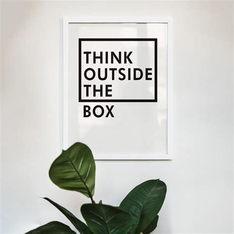 Think Outside The Box Poster — HypeSheriff US