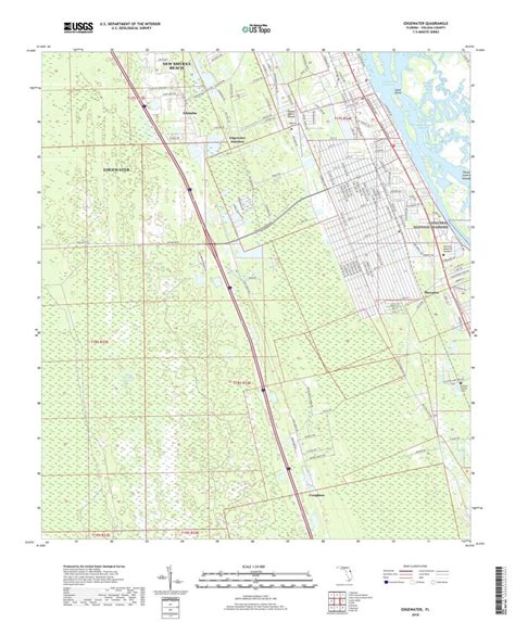 Mytopo Edgewater, Florida Usgs Quad Topo Map - Edgewater Florida Map ...