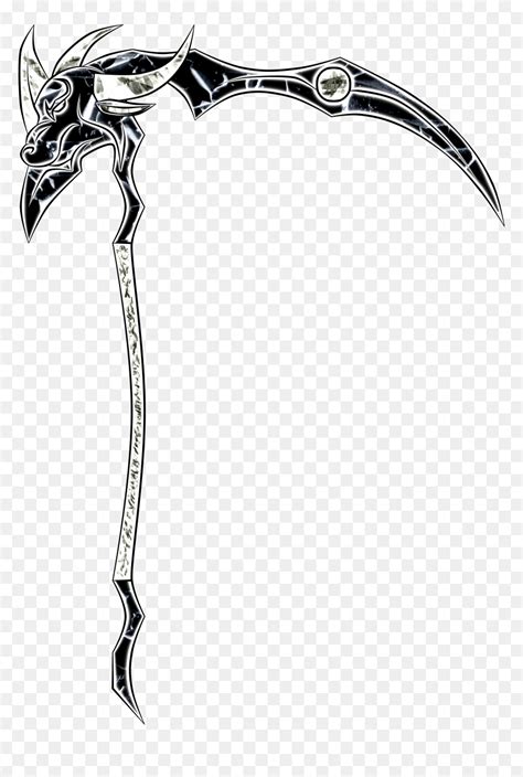 Scythe Weapon Art , Png Download - Scythe Drawing, Transparent Png - vhv