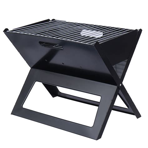 3-5 People Outdoor Portable Folding Barbecue BBQ Grill Charcoal Cooking ...