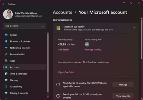 Windows 11 Settings can finally be used to manage your Microsoft account