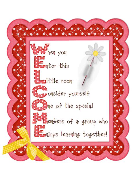 welcome sign.pdf | Classroom signs, School classroom, Classroom