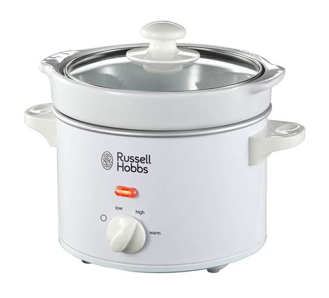 Russell Hobbs Compact Slow Cooker 22730, 2 L - White: Amazon.co.uk: Kitchen & Home