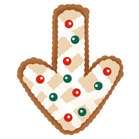 Gingerbread Christmas Arrow Symbol 34334533 PNG