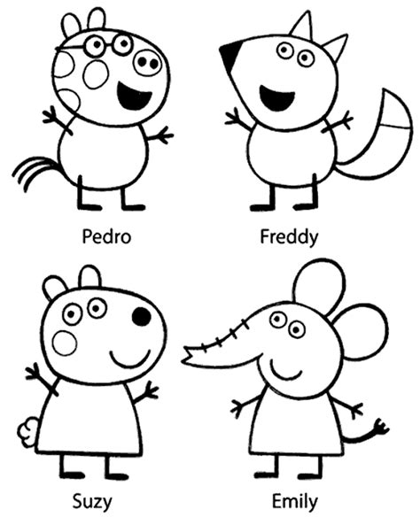 Suzy Sheep Peppa Pig Coloring Pages Sketch Coloring Page