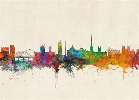 Newcastle City Skyline