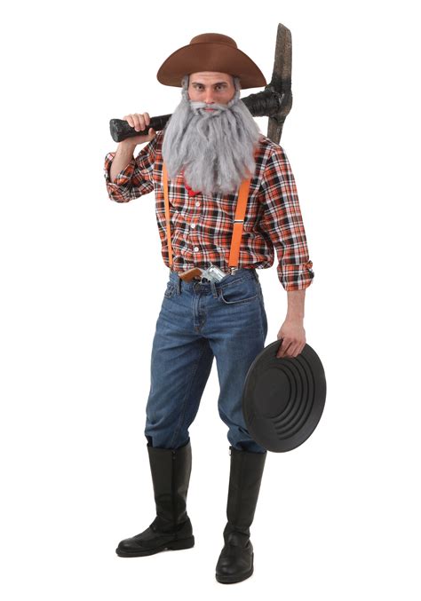 Men's Plus Size Prospector Costume