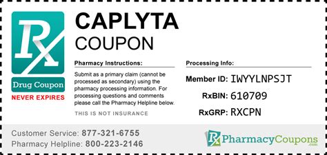 Caplyta Coupon - Pharmacy Discounts Up To 80%