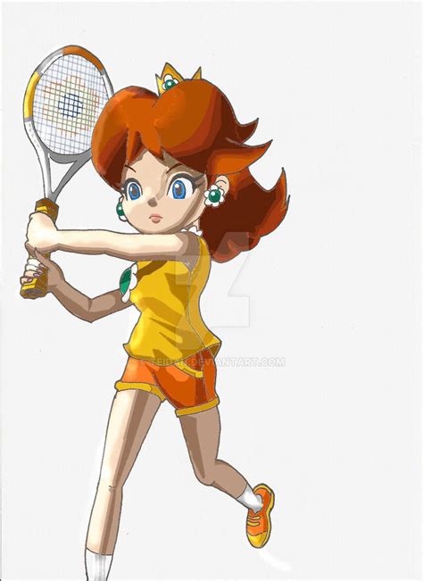 Princess Daisy - Mario Tennis NGC by Teidan on DeviantArt