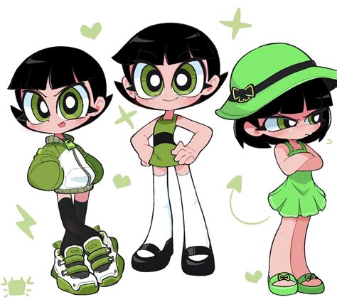 buttercup (powerpuff girls) drawn by kim_crab | Danbooru