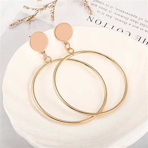 Buy Jewels Galaxy Stylish Circular Design Hoop Earrings For Women Online