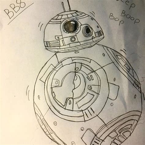 Star Wars : The Force Awakens - BB8 by Kingoart on DeviantArt