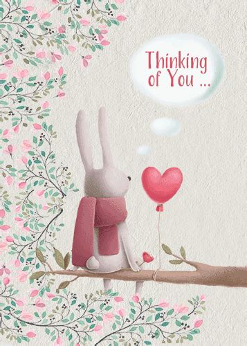 Cute Rabbit Thinking Of You... Free Thinking of You eCards | 123 Greetings