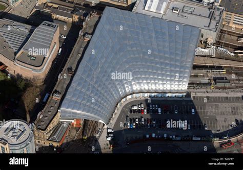 aerial view of Manchester Victoria train station Stock Photo - Alamy