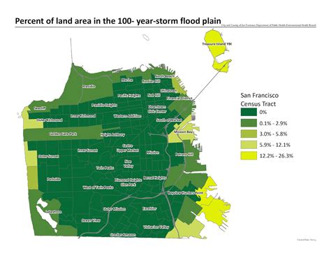 San Francisco flood zone map - Map of San Francisco flood zone (California - USA)