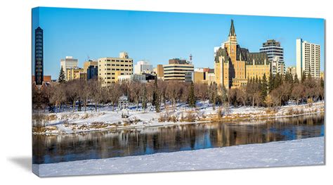 "Saskatoon Skyline" Landscape Canvas Photo Print - Contemporary - Prints And Posters - by Design ...