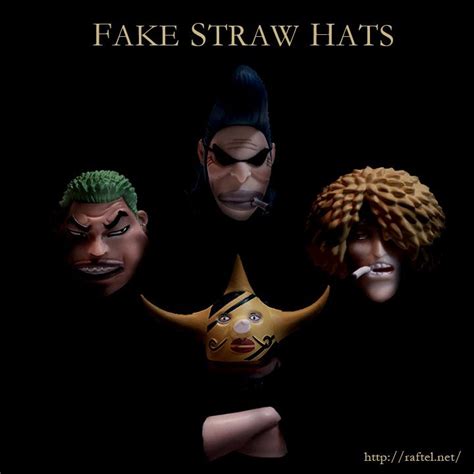 five different avatars with the words fake straw hats