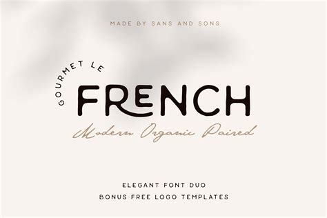 Le French | Modern Elegant Duo ~ Sans Serif Fonts ~ Creative Market