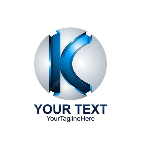 Letter K Logo Vector Hd PNG Images, Initial Letter K Logo Template Colored Blue Grey Circle ...