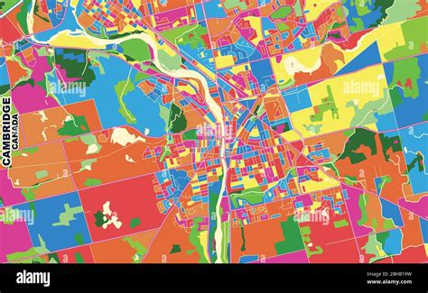 Map of cambridge ontario hi-res stock photography and images - Alamy