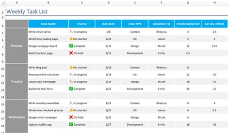 Free Excel Task Tracker Template & To-Do List | TeamGantt