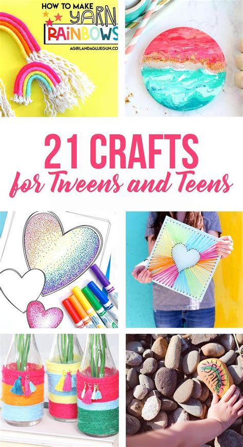 21 Crafts for Teens and Tweens | Easy crafts for teens, Arts and crafts for teens, Fun crafts ...