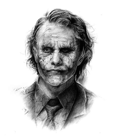 The Joker de Heath Ledger | Joker sketch, Joker tattoo, Joker artwork