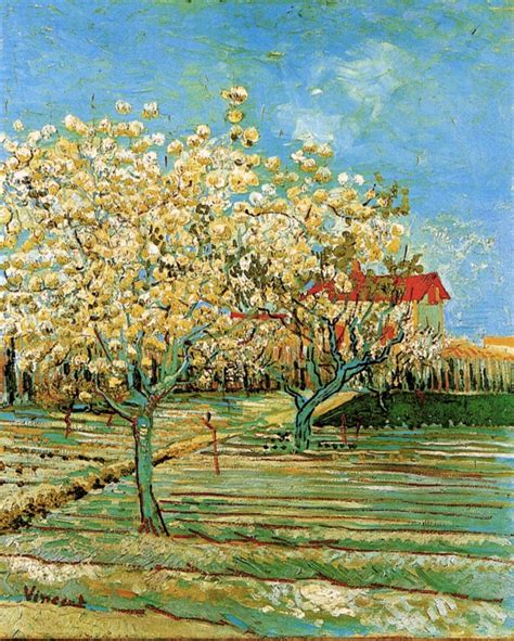 Orchard in Blossom, 1888 - Vincent van Gogh - WikiArt.org
