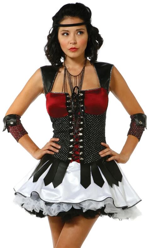 Warrior Princess Costume Fancy Ready Aim Fire Costume Women Sexy ...