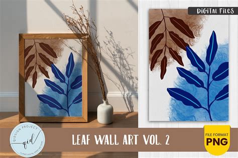 Leaf Wall Art Vol. 2 | 1 Variations Graphic by qidsign project · Creative Fabrica