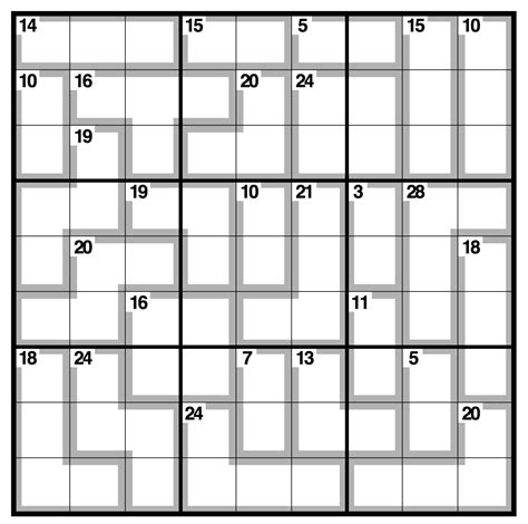 Printable Killer Sudoku - Printable Word Searches