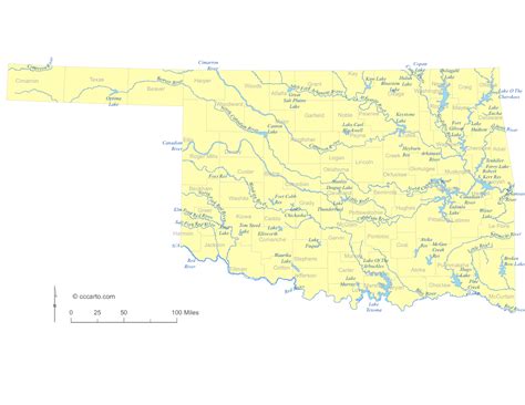 Map Of Lake Eufaula Oklahoma - Maping Resources