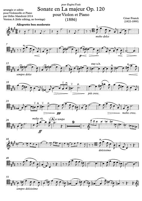 Violin Sonata (Franck, César) - IMSLP: Free Sheet Music PDF Download