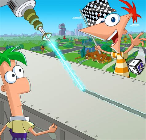 "Phineas & Ferb: The Great Robot Race" Illustration :: Behance