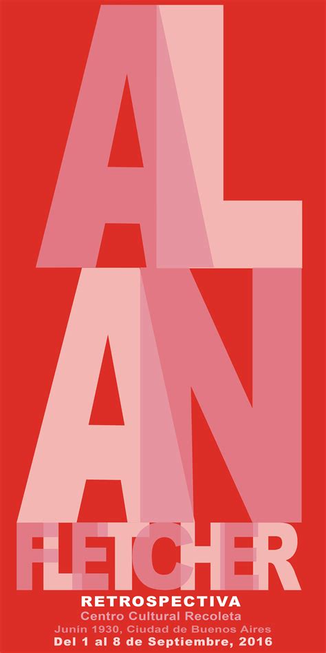 "Alan Fletcher" | Tipography Poster on Behance