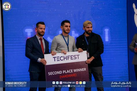 Two of Komar University’s students win prize at Techfest for breaking a world record - Komar ...