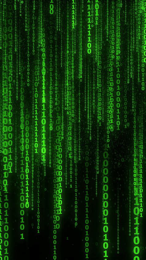 Green Matrix Code, glow, numbers, binary code, technology, HD phone wallpaper | Peakpx