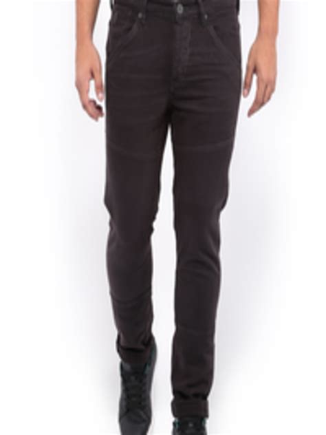 Buy HRX By Hrithik Roshan Men Charcoal Grey Slim Fit Jeans - Jeans for ...