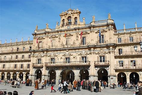 Plaza Mayor In Salamanca Spain Square Spain Historic Photo Background ...