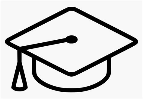 Graduation Cap Comments - Graduation Cap Png Outline, Transparent Png , Transparent Png Image ...