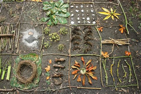 Finished Piece of Natural Art | Nature art, Forest school activities, Nature crafts